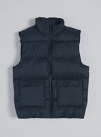 Parka sin Manga con Bolsillos Frontales