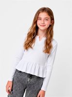 Polera Detalles Vuelos Abajo