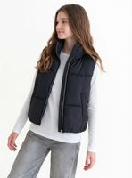 Parka sin Manga Forro Estampado