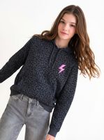 Polerón Full Print con Estampados en Constraste