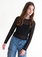 Polera Mesh Estrellas con Polera Abajo