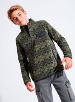 Polerón Polar Full Estampado Cuello Alto