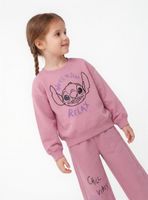 Polerón Estampado Stitch con Aplicación Cordón