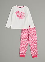 Pijama Estampado Minnie Mouse y Daisy Corazones