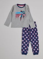Pijama Estampado Capitán América con Escudo