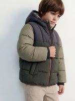 Parka Puffa Forrada Color Block
