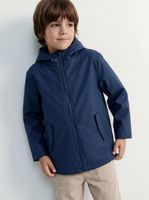 Parka Impermeable Forrado con Gorro