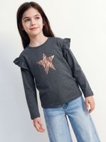 Polera Básica Estampado Central Niña