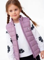 Parka sin Mangas Nylon con Aplicación Flor