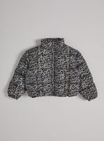 Parka Puffa Animal Print Leopardo