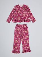 Pijama Full Estampado Tela Fluida y Vuelito Día de la Madre