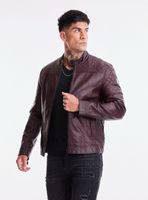 Chaqueta Ecocuero Biker Detalles en Hombros