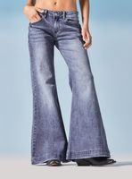 Jeans Wide Leg Básico Tiro Bajo