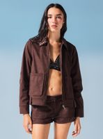 Chaqueta Tachas Cierre