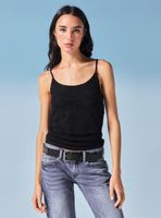 Polera Encaje Escote Espalda