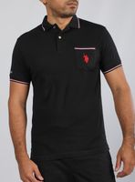 Polera Polo Detalle en Mangas y Cuello