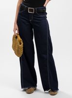 Jeans Palazzo Tiro Medio Anna Azul R