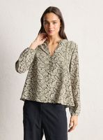 Blusa Full Estampada y Detalle en Sisa