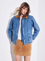 Chaqueta Cierre Delantero y Cuello de Cotele