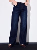 Jeans Straight Wide Cortes Costado