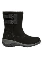 Bota Corta Doble Hebilla Cuero Mujer