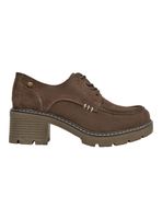 Zapato Casual Cuero Mujer Taco Cuadrado
