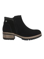 Botín con Taco Cuadrado Cuero Mujer