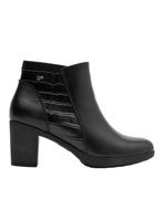 Botín Taco Alto Textura Croco Mujer