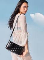 Cartera Tipo Bandolera Mini Tachas Circulares