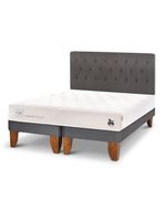 Cama Europea King Cocopedic Base Dividida + Respaldo