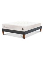 Cama Europea Box Cocopedic 2 Plazas + Base Europea Curve