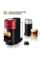 Cafetera de Cápsulas Vertuo Next Roja + Espumador de Leche Aeroccino 3