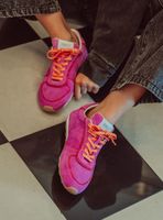 Zapatilla Urbana Color Groove Cuero Mujer