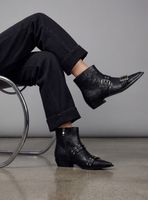 Botín Bajo Hebillas Mujer