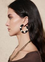 Aros Argollas de Raffia Bicolor