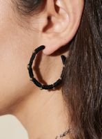 Aros Argolla Forrados en Hilo con Detalles Dorados