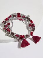 Pulsera Pack con Mostacillas y Detalles Metálicos