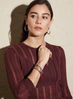 Pulsera Pack con Mostacillas y Detalles Metálicos