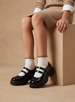 Mocasín Mery Jean Dos Tiras con Hebilla Niña