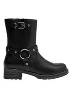 Botín Caña Alta Cuero Brm0287 Mujer