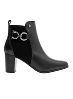 Botín Brm0306 Cuero Taco Alto y Puntera Fina Mujer