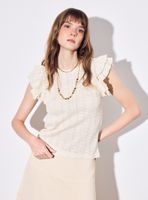 Polera Calada Manga Doble Vuelos