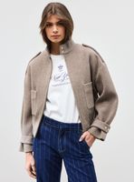 Chaqueta Bomber Oversize Cuello Alto