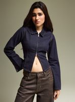 Chaqueta Vaquera con Cierre