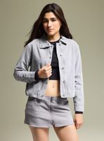 Chaqueta Balloon con Cuello Funnel