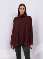 Sweater Tipo Poncho Cuello Beatle