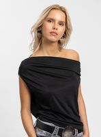 Polera Asimétrica Petra Negro