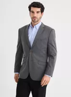 Veston Recto Liso Color Tela Knit