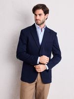 Vestón Recto Solapa Vulta en Punta Texturado