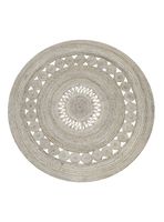 Alfombra Yute Braided Red 150 Natural